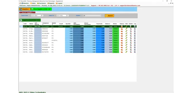 Dashboard Screenshot